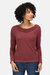 Womens Frayda Long Sleeved T-Shirt - Claret Red - Claret Red