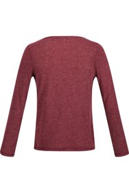 Womens Frayda Long Sleeved T-Shirt - Claret Red