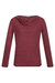 Womens Frayda Long Sleeved T-Shirt - Claret Red