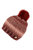 Women's Frosty V Knitted Beanie - Claret Red - Claret Red