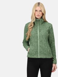 Womens Kizmitt Marl Full Zip Fleece Jacket - Basil Green