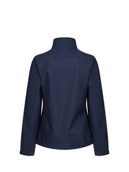 Womens/Ladies Ablaze 3 Layer Membrane Soft Shell Jacket - Navy