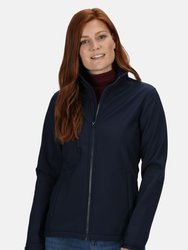 Womens/Ladies Ablaze 3 Layer Membrane Soft Shell Jacket - Navy - Navy