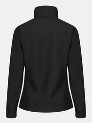 Womens/Ladies Ablaze Printable Soft Shell Jacket - Black/Classic Red