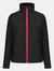 Womens/Ladies Ablaze Printable Soft Shell Jacket - Black/Classic Red - Black/Classic Red