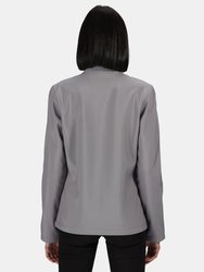 Womens/Ladies Ablaze Printable Soft Shell Jacket - Rock Grey/Black