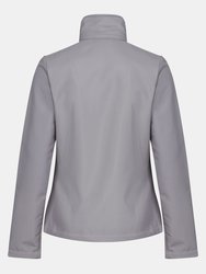 Womens/Ladies Ablaze Printable Soft Shell Jacket - Rock Grey/Black