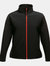 Womens/Ladies Ablaze Printable Softshell Jacket - Black/Classic Red