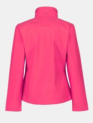 Womens/Ladies Ablaze Printable Softshell Jacket - Hot Pink