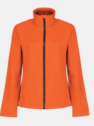 Womens/Ladies Ablaze Printable Softshell Jacket - Magma Orange/Black