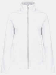 Womens/Ladies Ablaze Printable Softshell Jacket - White