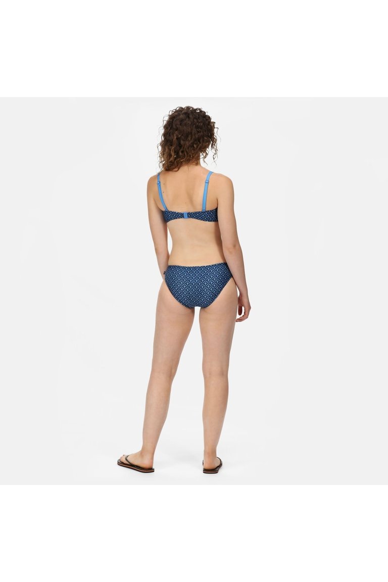 Womens/Ladies Aceana Bikini Bottoms - Navy Tile