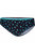 Womens/Ladies Aceana High Leg Bikini Briefs - Navy/Aqua Blue Print