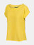 Womens/Ladies Adine Stripe T-Shirt - Maize yellow