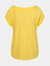 Womens/Ladies Adine Stripe T-Shirt - Maize yellow
