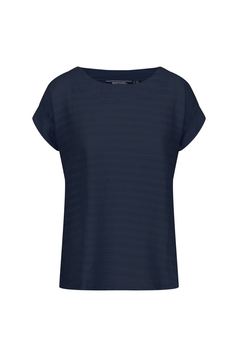 Womens/Ladies Adine Stripe T-Shirt - Navy - Navy