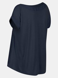 Womens/Ladies Adine Stripe T-Shirt - Navy