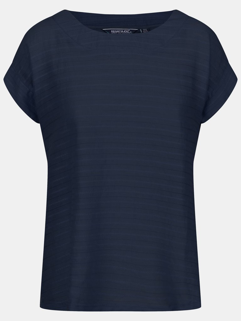 Womens/Ladies Adine Stripe T-Shirt - Navy - Navy