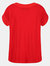 Womens/Ladies Adine Stripe T-Shirt - True Red