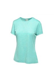 Womens/Ladies Antwerp Short Sleeved Marl T-Shirt - Ceramic