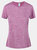 Womens/Ladies Antwerp Short Sleeved Marl T-Shirt - Vivid Viola