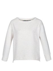 Womens/Ladies Arlette Flecked Sweater - Light Vanilla