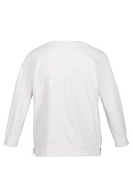 Womens/Ladies Arlette Flecked Sweater - Light Vanilla