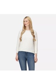 Womens/Ladies Arlette Flecked Sweater - Light Vanilla - Light Vanilla