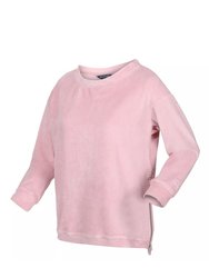 Womens/Ladies Arlette Fluffy Sweater - Powder Pink - Powder Pink