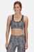 Womens/Ladies Asana Sports Bra - Rock Gray Print