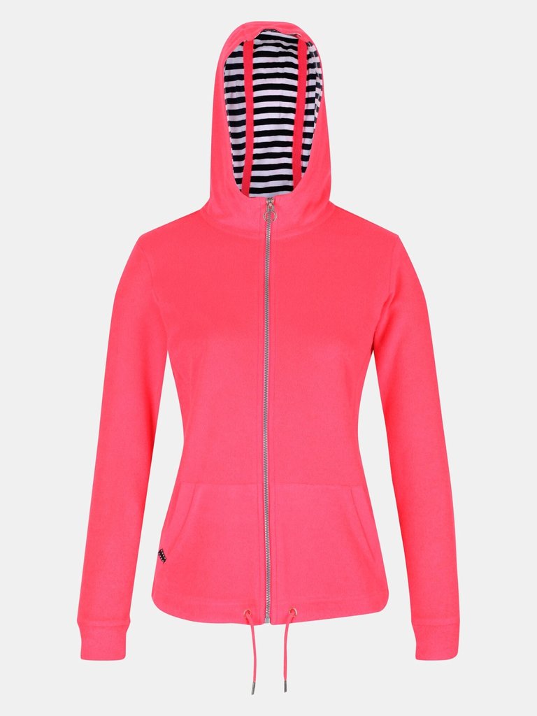 Womens/Ladies Bayarma Full Zip Hoodie - Neon Pink - Neon Pink