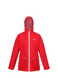 Womens/Ladies Baysea Waterproof Jacket - True Red