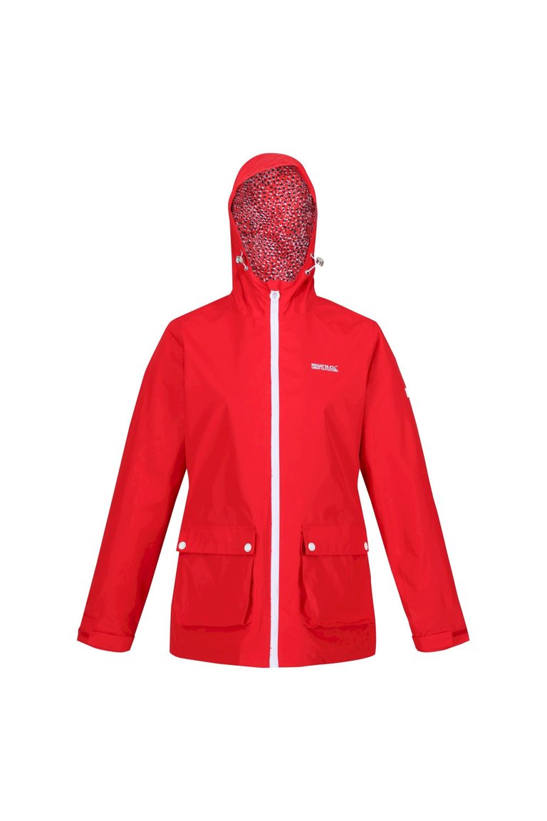 Womens/Ladies Baysea Waterproof Jacket - True Red