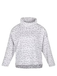 Womens/Ladies Bekkah Embossed Fluffy Sweater - Storm Grey - Storm Grey