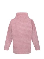 Womens/Ladies Bekkah Plaited Fluffy Sweater - Powder Pink