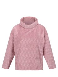 Womens/Ladies Bekkah Plaited Fluffy Sweater - Powder Pink - Powder Pink