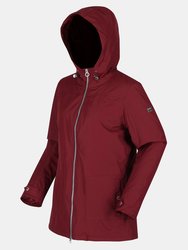 Womens/Ladies Bergonia II Hooded Waterproof Jacket - Claret Red