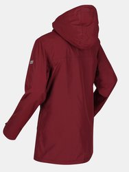 Womens/Ladies Bergonia II Hooded Waterproof Jacket - Claret Red