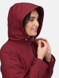 Womens/Ladies Bergonia II Hooded Waterproof Jacket - Claret Red - Claret Red
