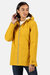 Womens/Ladies Bergonia II Hooded Waterproof Jacket - Mustard Seed