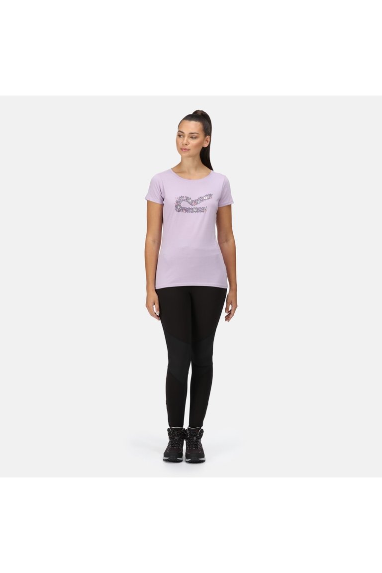 Womens/Ladies Breezed II Butterflies T-Shirt - Pastel Lilac - Pastel Lilac