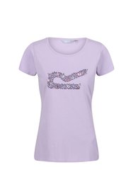 Womens/Ladies Breezed II Butterflies T-Shirt - Pastel Lilac