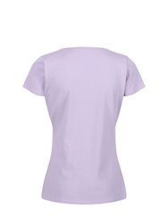 Womens/Ladies Breezed II Butterflies T-Shirt - Pastel Lilac