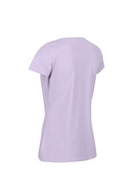 Womens/Ladies Breezed II Butterflies T-Shirt - Pastel Lilac