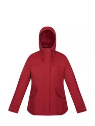 Womens/Ladies Bria Faux Fur Lined Waterproof Jacket - Cabernet - Cabernet