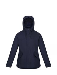 Womens/Ladies Bria Faux Fur Lined Waterproof Jacket - Navy - Navy