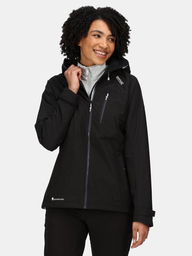 Womens/Ladies Britedale Waterproof Jacket - Black - Black