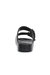 Womens/Ladies Brooklyn Dual Straps Sandals - Black