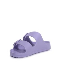 Womens/Ladies Brooklyn Dual Straps Sandals - Pastel Lilac