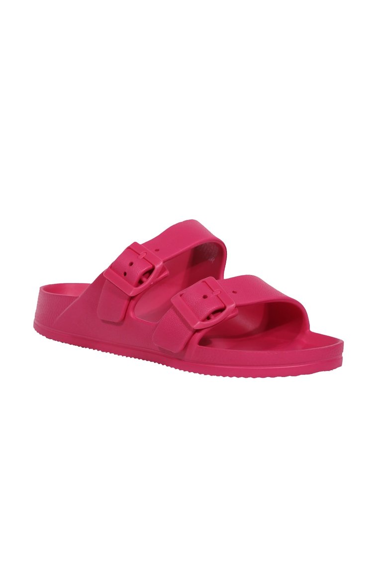 Womens/Ladies Brooklyn Dual Straps Sandals - Pink Fusion - Pink Fusion